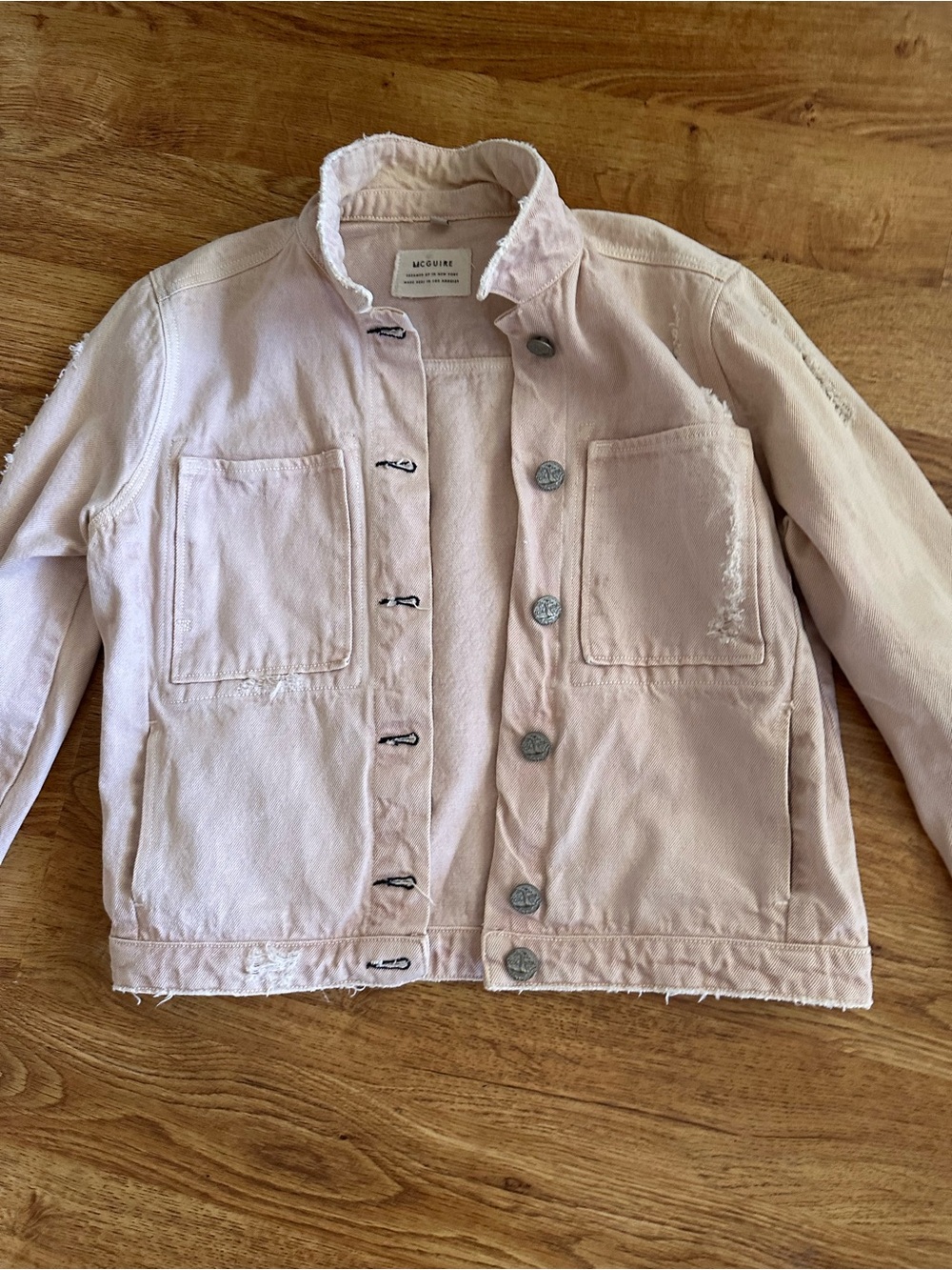 MCGUIRE Distressed Denim Jacket S